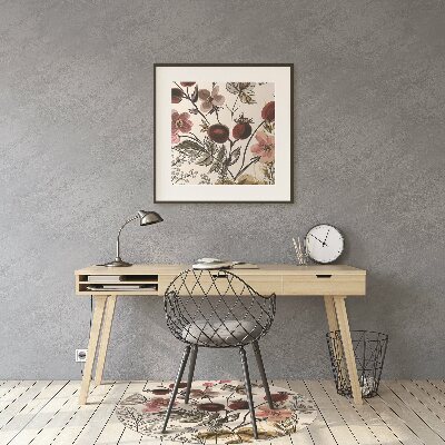 Tapete para cadeira de escritório Flores silvestres