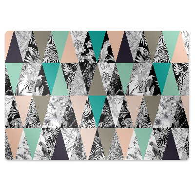 Tapete escritório Patchwork tropical