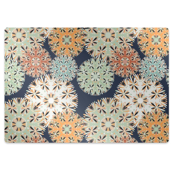 Tapete para cadeira de escritório Mandalas coloridas