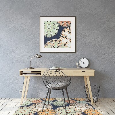 Tapete para cadeira de escritório Mandalas coloridas