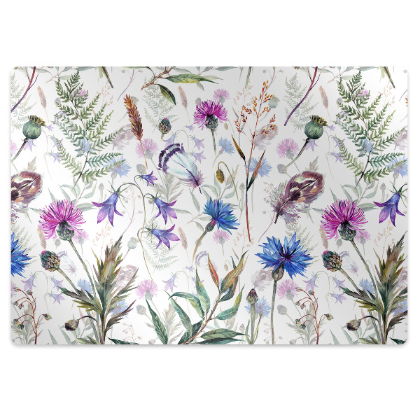 Tapete para cadeira de escritório Flores silvestres