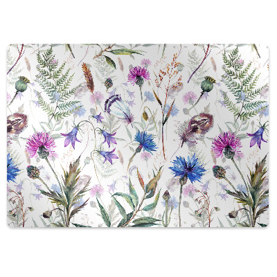 Tapete para cadeira de escritório Flores silvestres