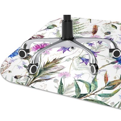 Tapete para cadeira de escritório Flores silvestres