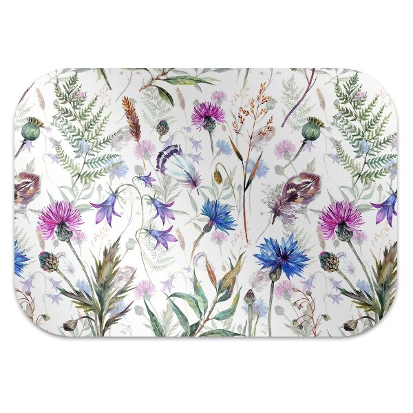 Tapete para cadeira de escritório Flores silvestres