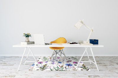Tapete para cadeira de escritório Flores silvestres