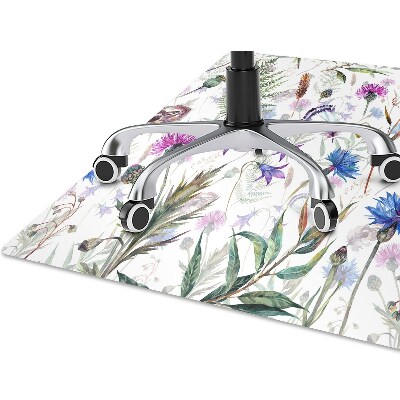 Tapete para cadeira de escritório Flores silvestres