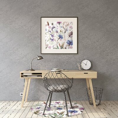 Tapete para cadeira de escritório Flores silvestres