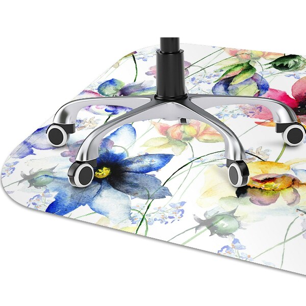 Tapete para cadeira de escritório Flores silvestres