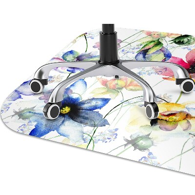 Tapete para cadeira de escritório Flores silvestres