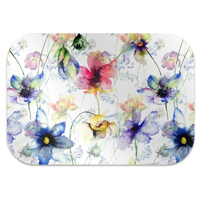 Tapete para cadeira de escritório Flores silvestres