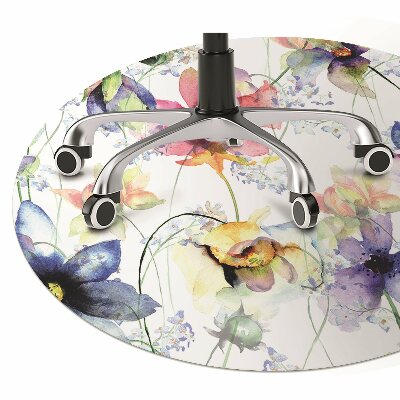 Tapete para cadeira de escritório Flores silvestres