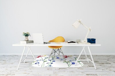 Tapete para escritório Flores pintadas