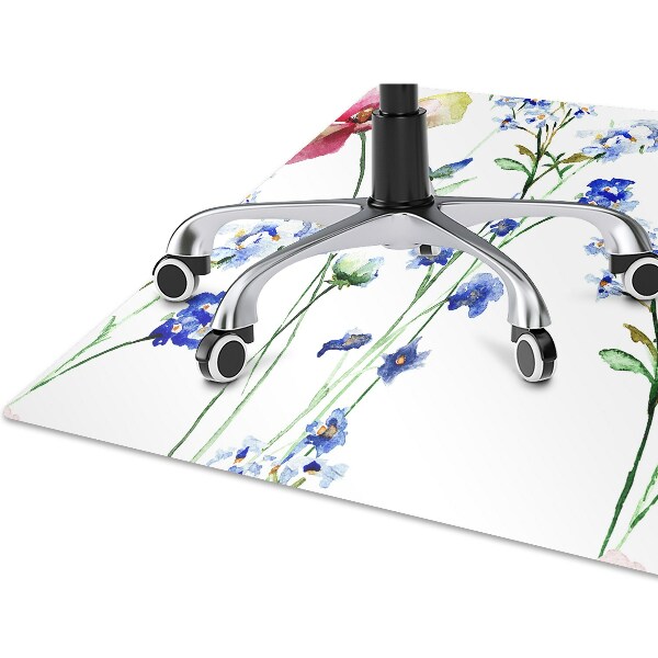 Tapete para escritório Flores pintadas