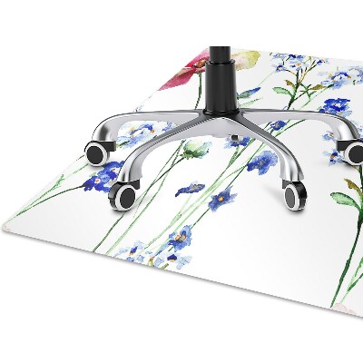 Tapete para escritório Flores pintadas