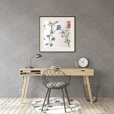 Tapete para escritório Flores pintadas