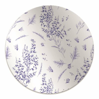 Tapete para escritório Lavanda aquarela