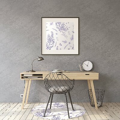 Tapete para escritório Lavanda aquarela