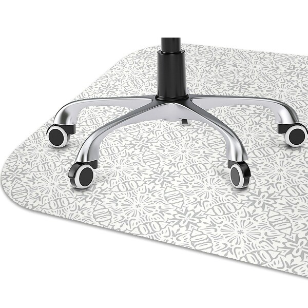Tapete para cadeira de escritório ornamento floral