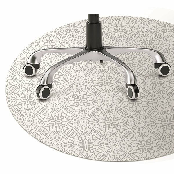 Tapete para cadeira de escritório ornamento floral