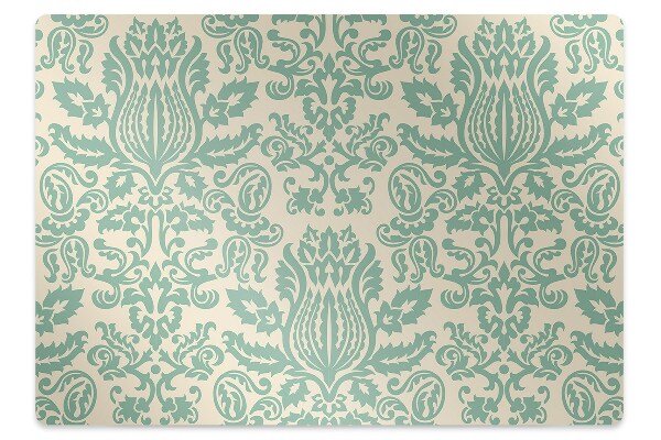 Tapete para cadeira de escritório Damasco Verde