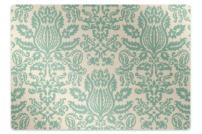 Tapete para cadeira de escritório Damasco Verde