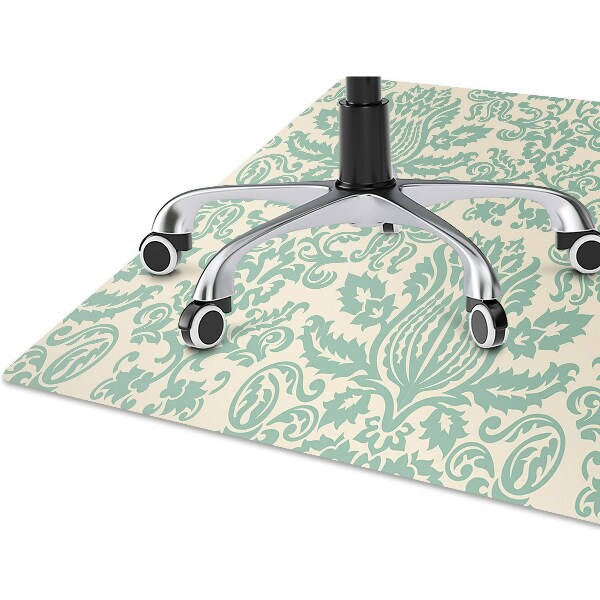 Tapete para cadeira de escritório Damasco Verde