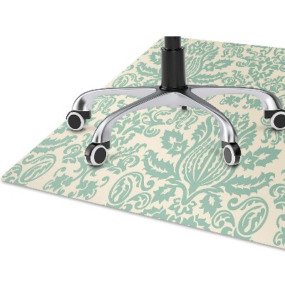 Tapete para cadeira de escritório Damasco Verde