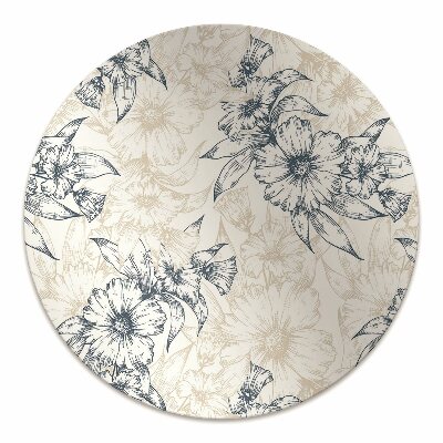 Tapete para escritório Arte floral