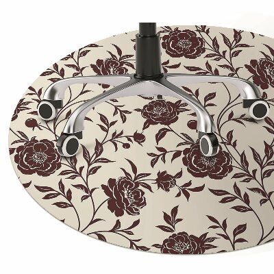 Tapete para escritório Flores da Borgonha