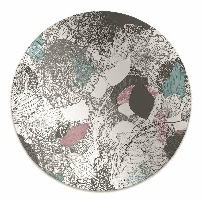 Tapete para cadeira de escritório Padrão floral