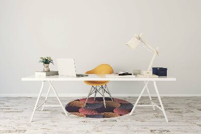 Tapete para cadeira de escritório Padrão colorido