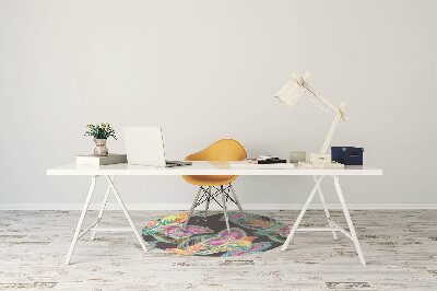 Tapete para cadeira de escritório Papagaios coloridos