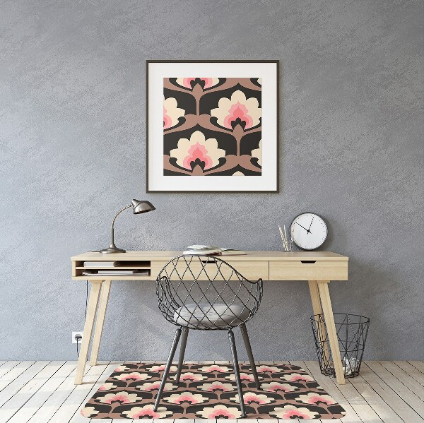 Tapete para escritório Padrão floral