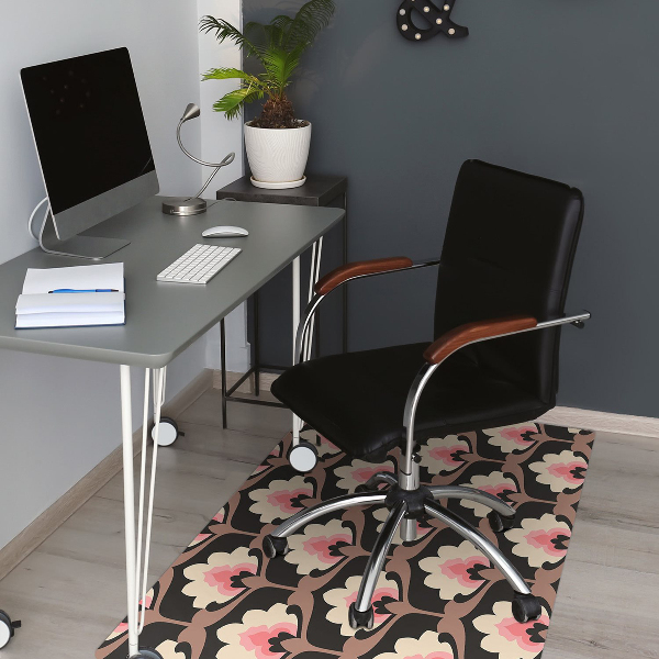Tapete para escritório Padrão floral