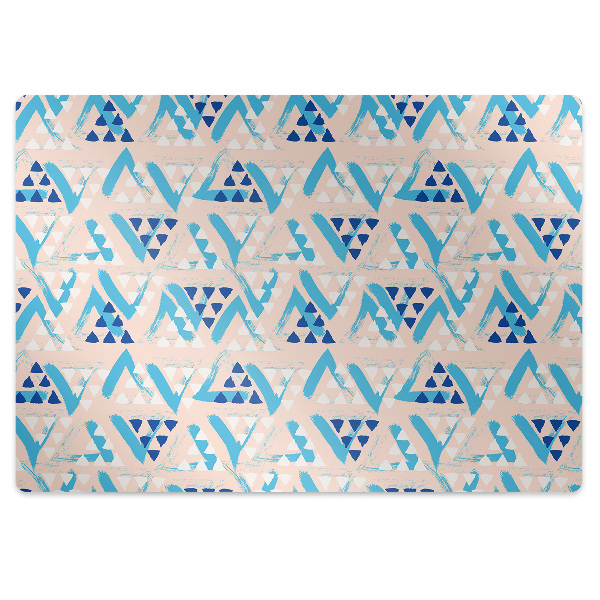 Tapete para cadeira de escritório Padrão triangular