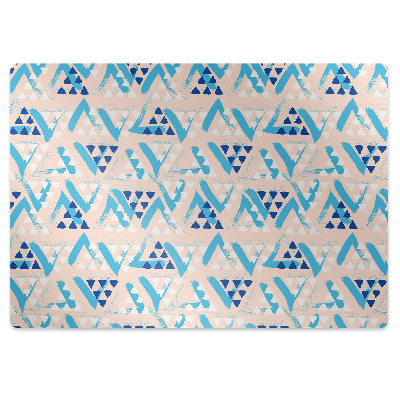 Tapete para cadeira de escritório Padrão triangular