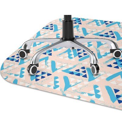 Tapete para cadeira de escritório Padrão triangular