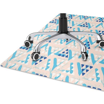 Tapete para cadeira de escritório Padrão triangular