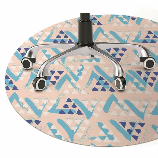 Tapete para cadeira de escritório Padrão triangular