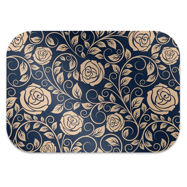 Tapete para escritório Rosas douradas vintage