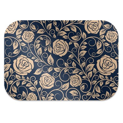 Tapete para escritório Rosas douradas vintage