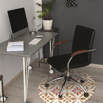 Tapete para cadeira de escritório Padrão floral