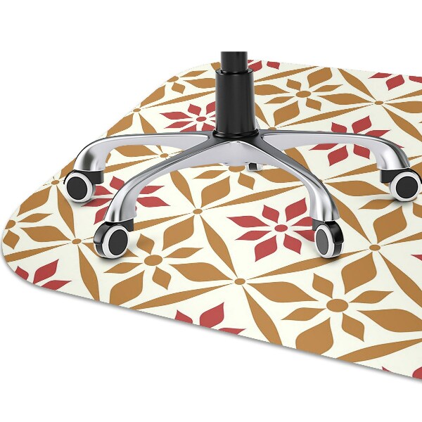 Tapete para cadeira de escritório Padrão floral