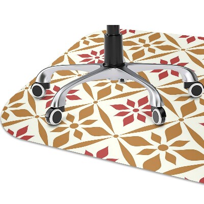 Tapete para cadeira de escritório Padrão floral