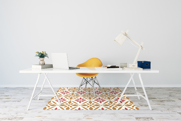 Tapete para cadeira de escritório Padrão floral