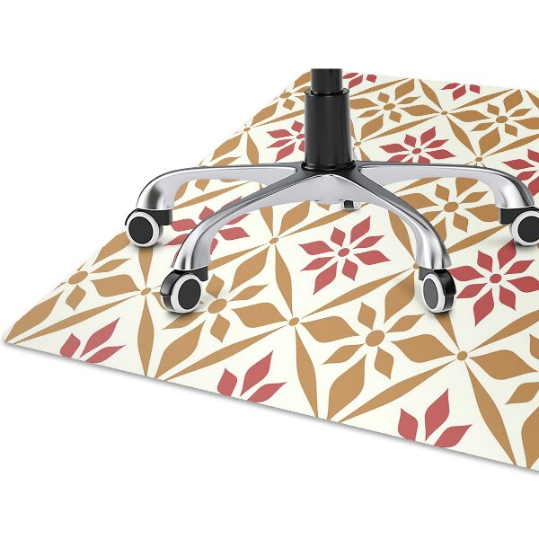 Tapete para cadeira de escritório Padrão floral