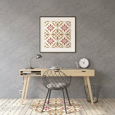 Tapete para cadeira de escritório Padrão floral