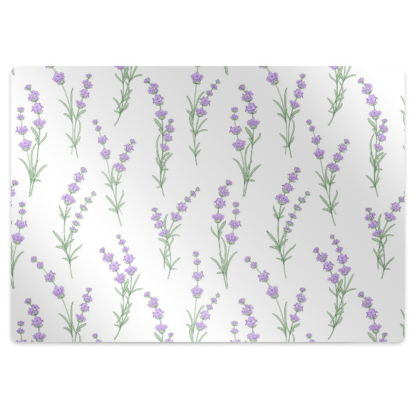 Tapete para escritório flores de lavanda