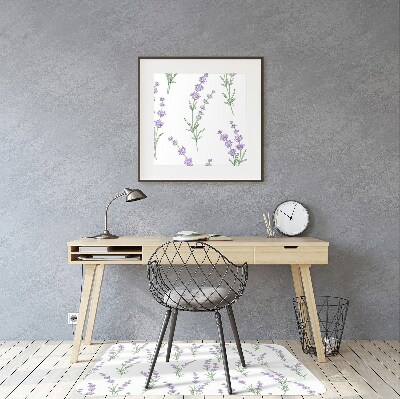 Tapete para escritório flores de lavanda