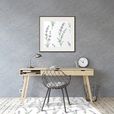 Tapete para escritório flores de lavanda